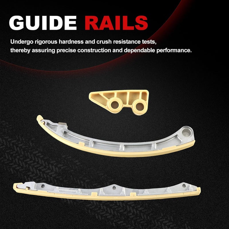 Autodevil Store Timing Chain Water Pump Kit Compatible with Accord 2008-2012 2.4L with VVT Sprocket, Guide Rail, Tensioner, Oil Pump Drive Sprocket Replace 14530-RZA-A01 14520-RAA-A0114510-RAA-A01 - Image 4